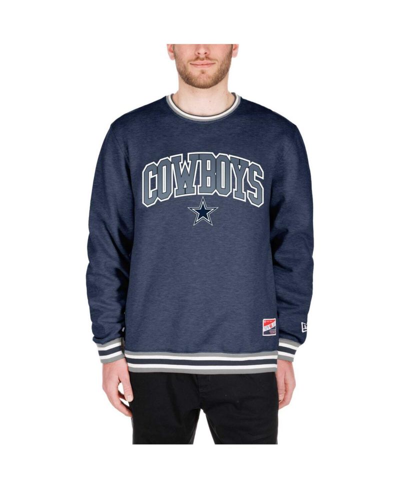 Men's Navy Dallas Cowboys Big & Tall Pullover Sweatshirt