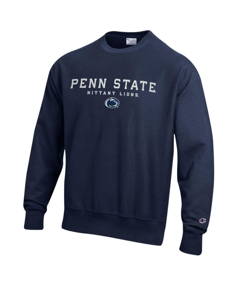Men's Navy Penn State Nittany Lions Relentless Reverse Weave Sweatshirt