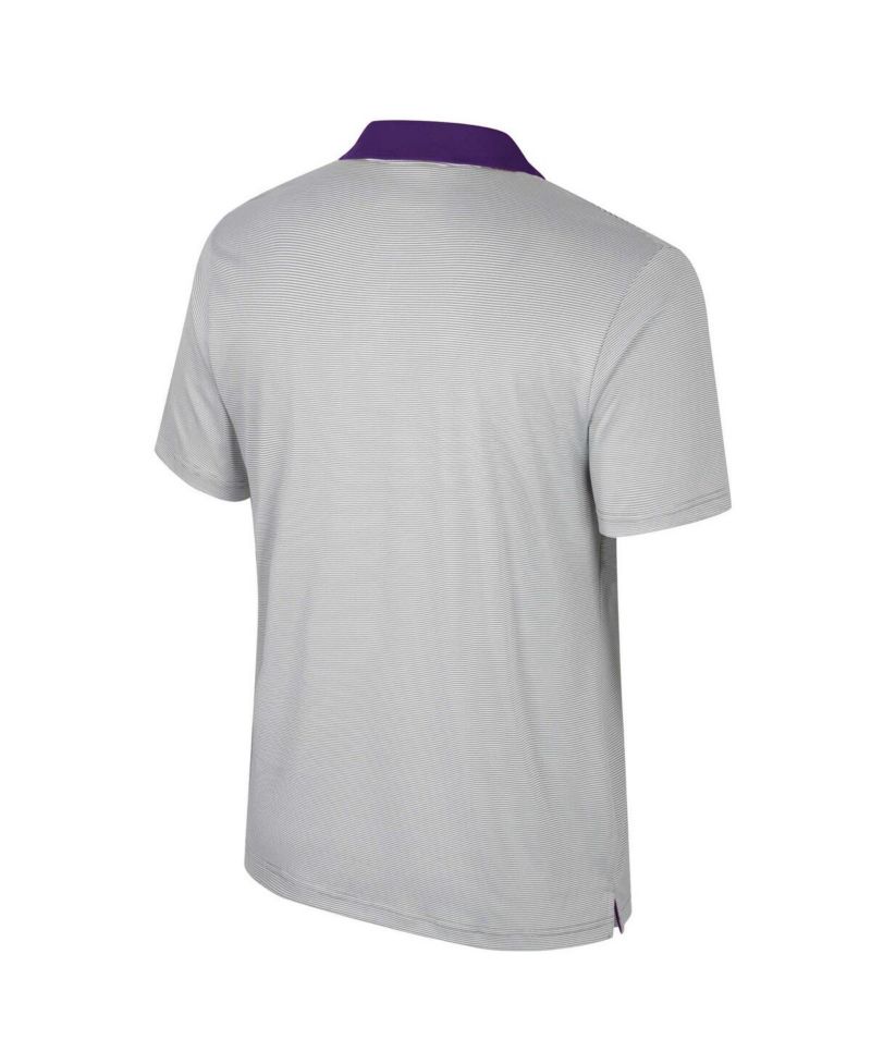 Men's Gray Texas Longhorns Big & Tall Tuck Striped Polo