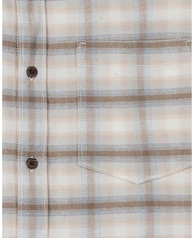 Men's Hope and Henry Organic Long Sleeve Flannel Button Down Shirt