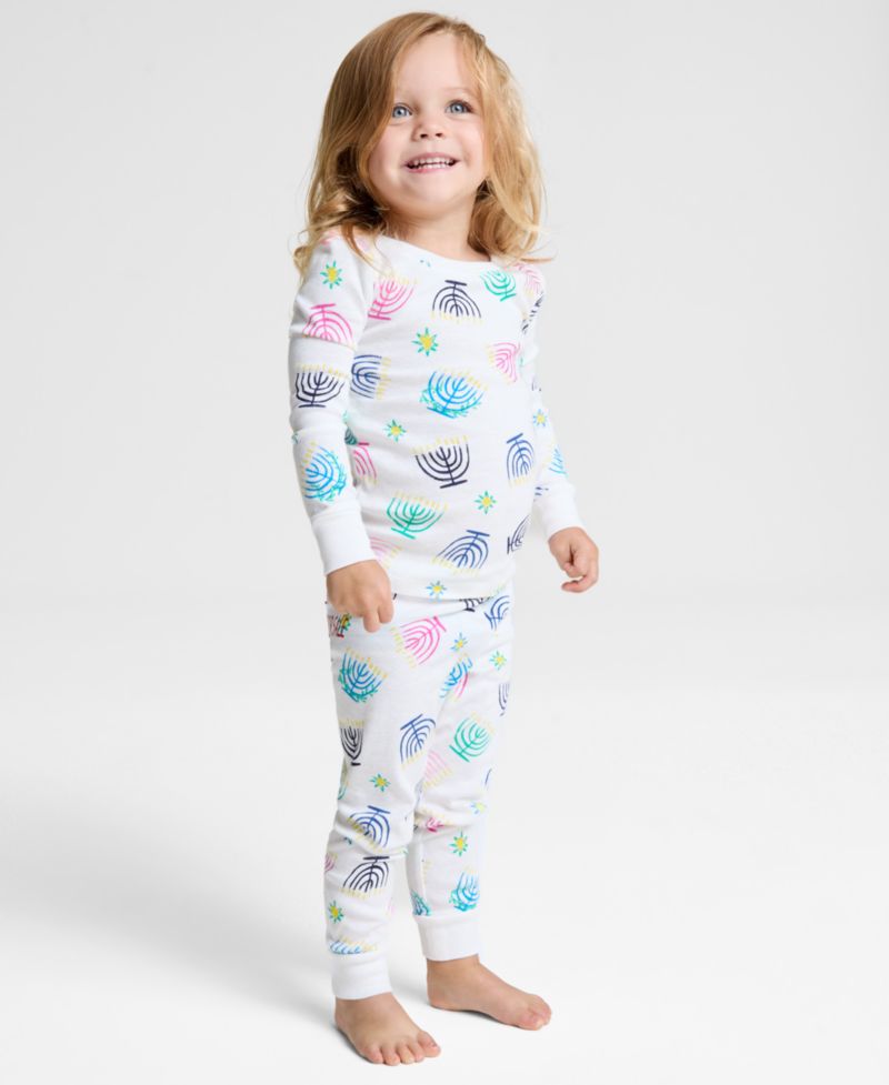 Toddler 12M-4T Multi Menorah Snug-Fit Pajama Set