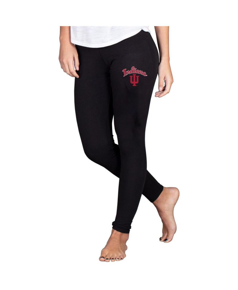 Women's Black Indiana Hoosiers Fraction Essential Leggings