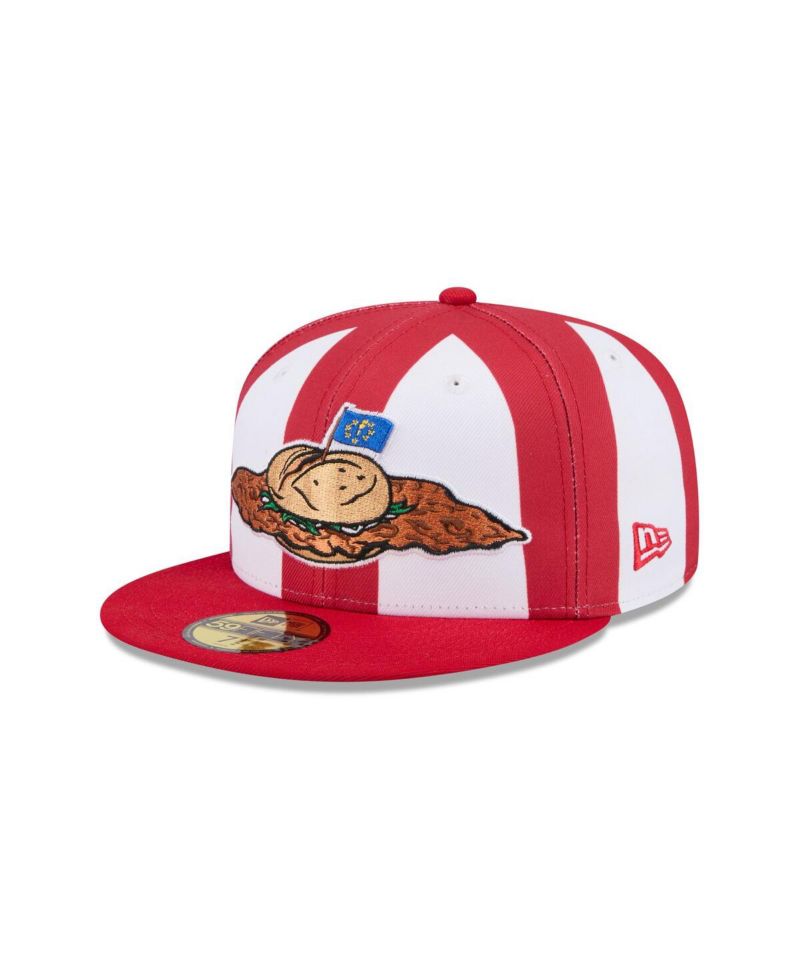 Men's Red Fort Wayne Tin Caps Theme Nights 59FIFTY Fitted Hat
