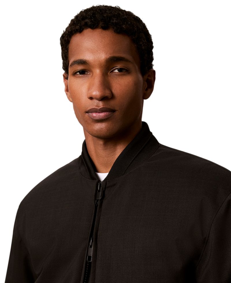 Men's Classic-Fit Twill Bomber Jacket