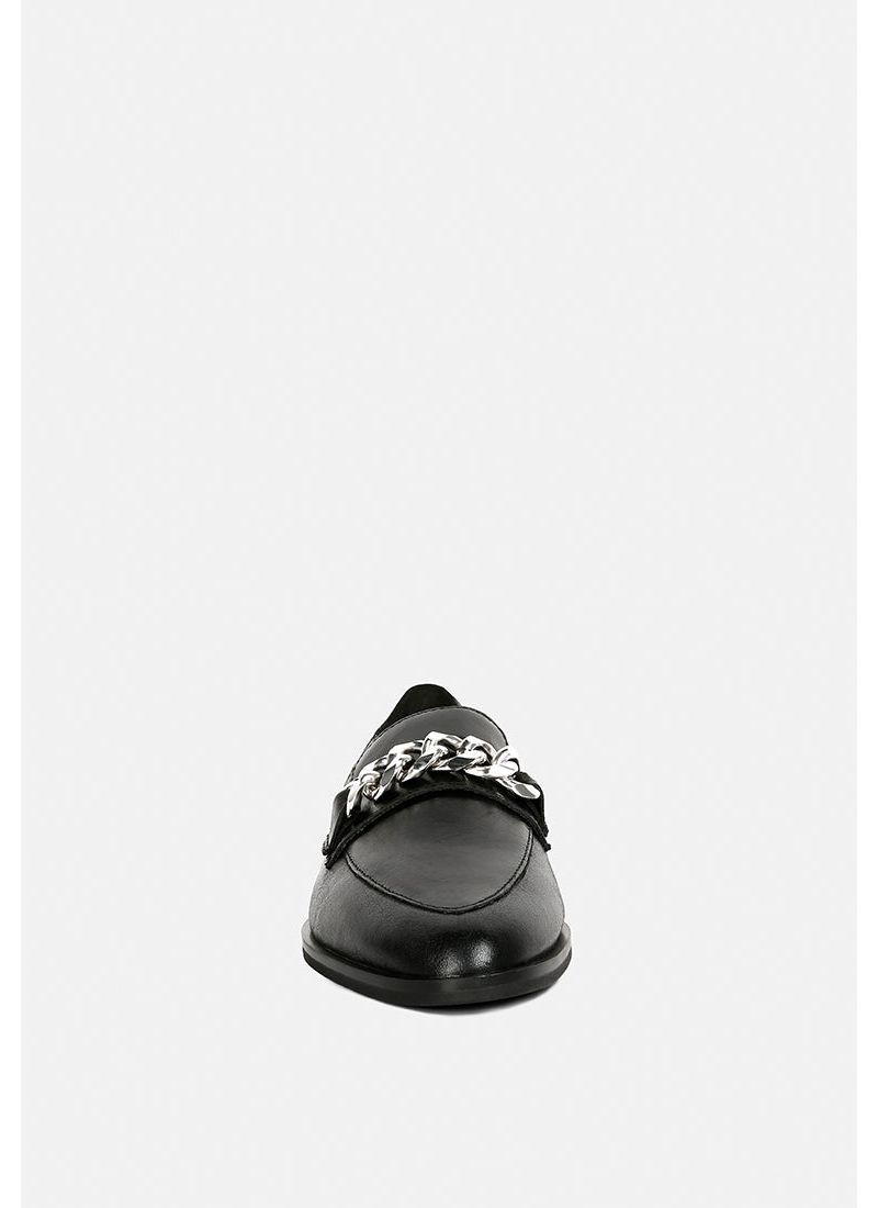 Rag and Co Womens Pola Leather Horsebit Loafers