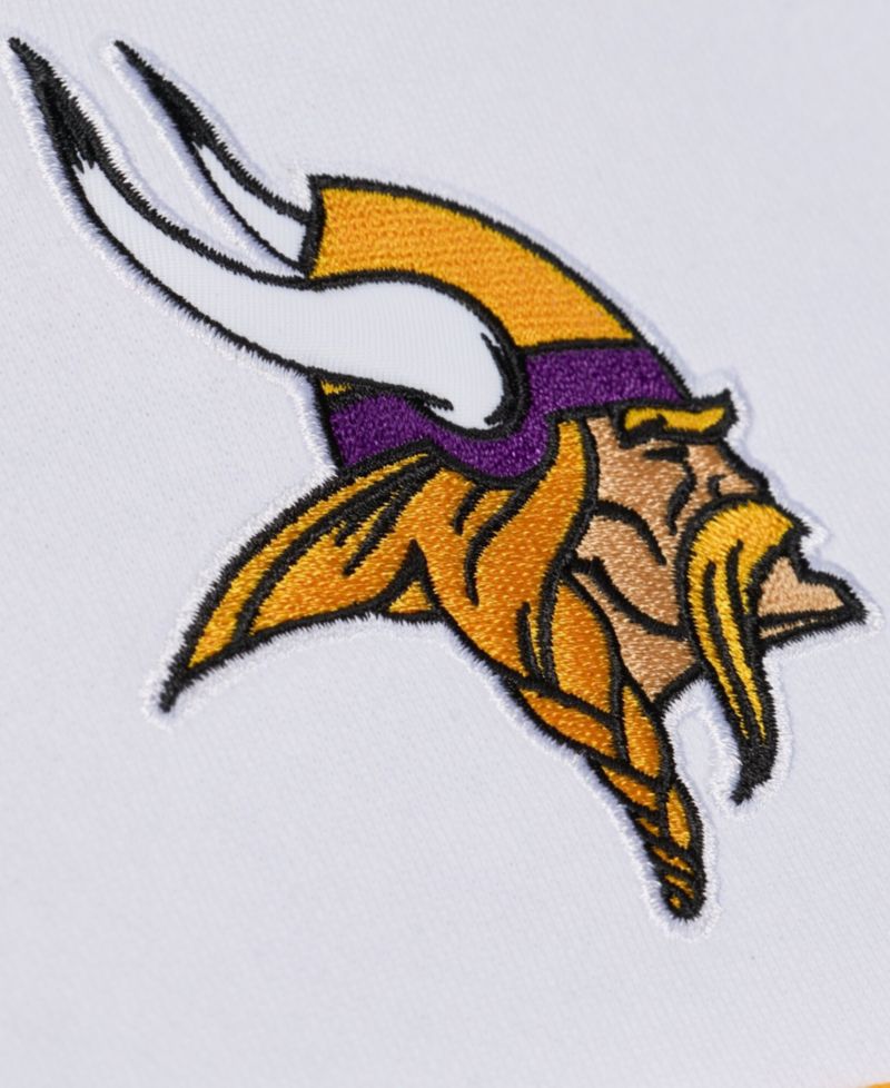 Men's Minnesota Vikings Head Coach Embroidered Graphics Fleece-Lined Hoodie