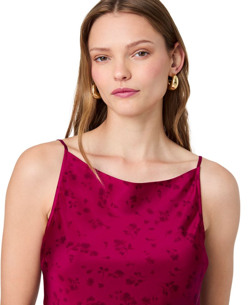 Women's Oona Floral-Print Satin Sleeveless Mini Dress