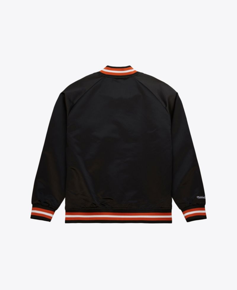 Texas Longhorns Black Satin Raglan Full-Snap Jacket