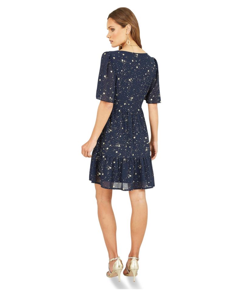 Women's Star Print Skater Dress