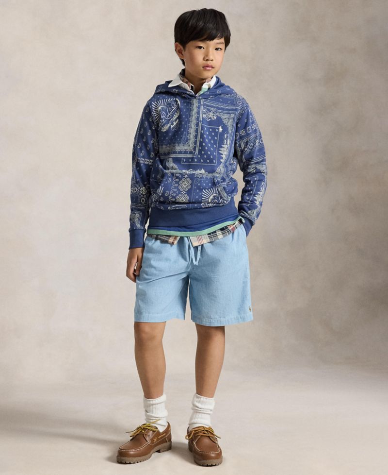 Boys' 8-20 Bandanna Print Long-Sleeve Hoodie