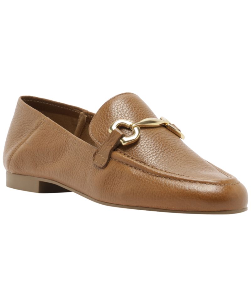 Women's Emma Horse Bit Pebble Leather Classic Loafers