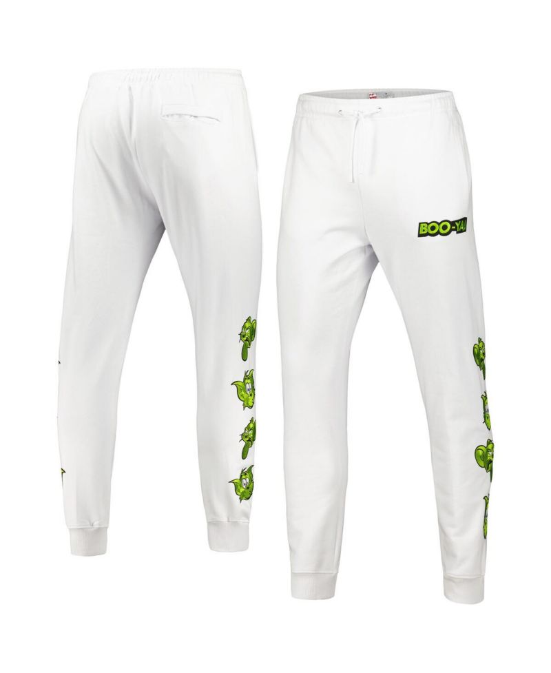 Men's White Tom and Jerry Trippy Jogger Pants