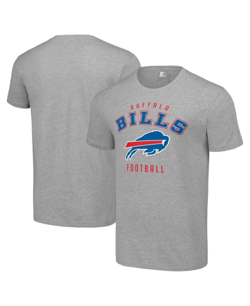 Men's Heather Gray Buffalo Bills Logo T-Shirt