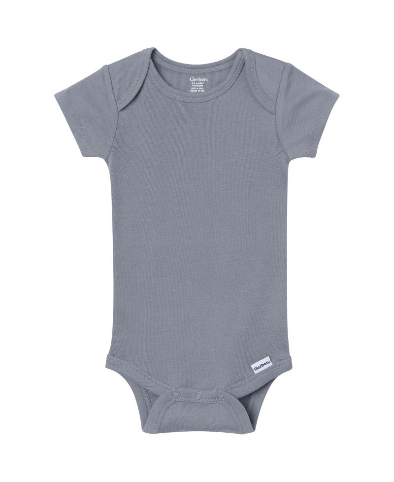 Baby Boys'New born-0-18M 8-Pack Short Sleeve Bodysuits