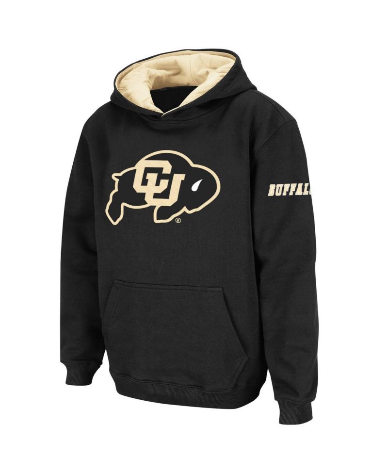 Big Boys Black Colorado Buffaloes Big Logo Pullover Hoodie