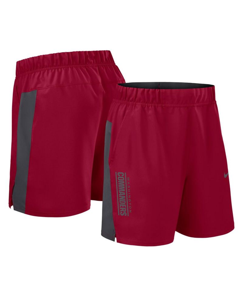 Men's Burgundy Washington Commanders Woven Victory Performance Shorts