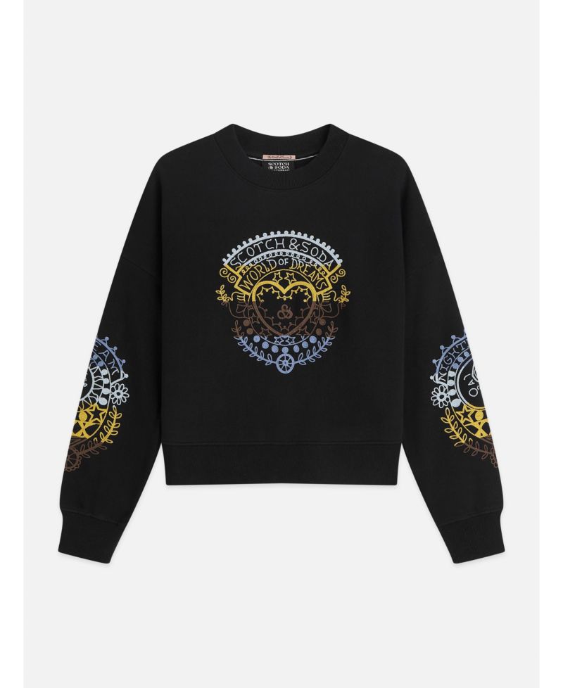 Women's Embroidered Relaxed-Fit Sweatshirt