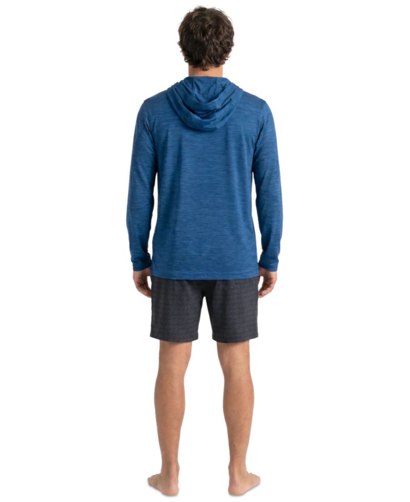 Men's Classic Heather Hooded Long-Sleeve Rash Guard