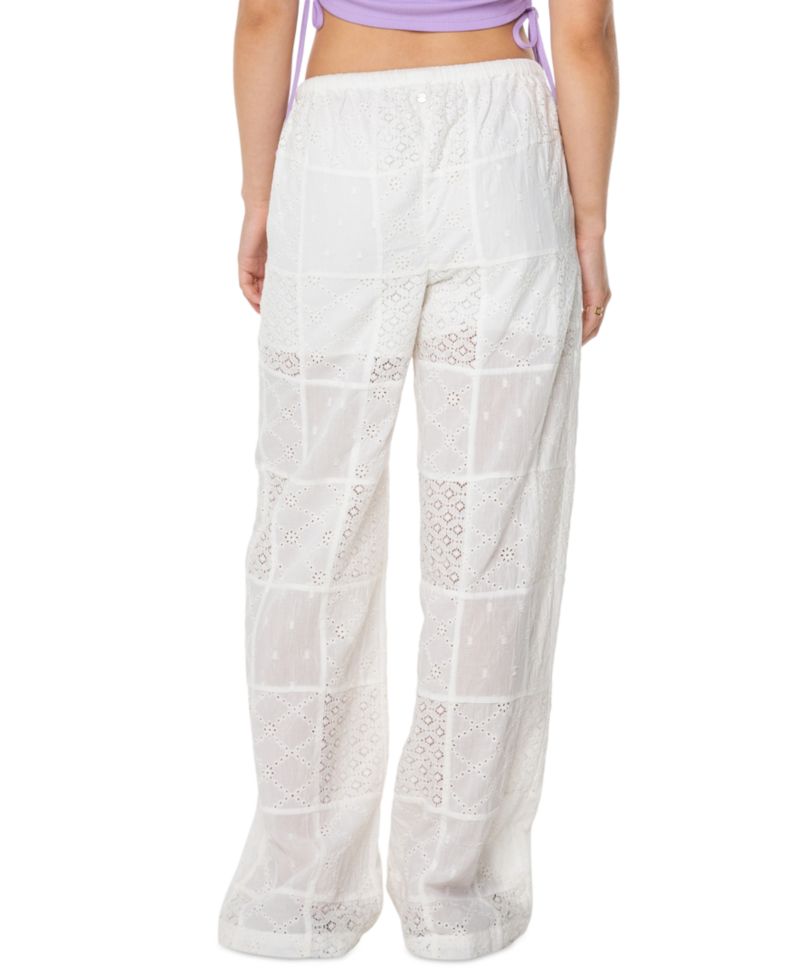 Women's Precious Patchwork Cotton Eyelet Pants