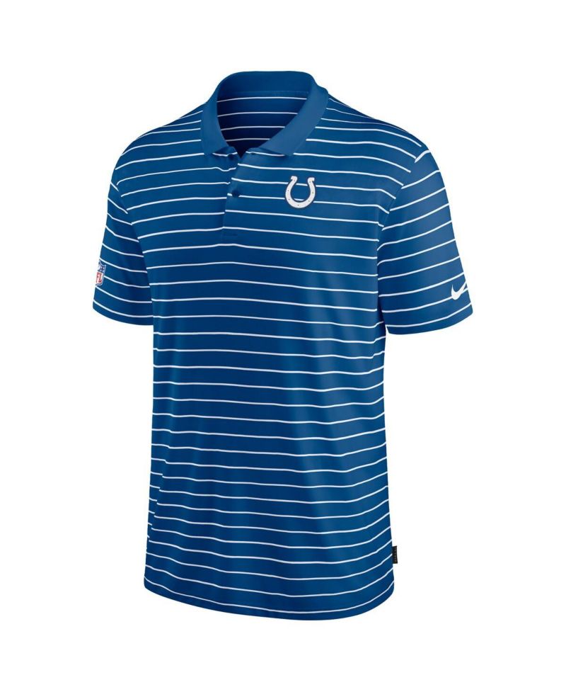 Men's Royal Indianapolis Colts Sideline Lock Up Victory Performance Polo