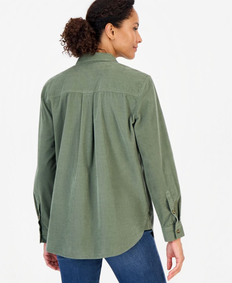 Petite Cotton Corduroy Shirt