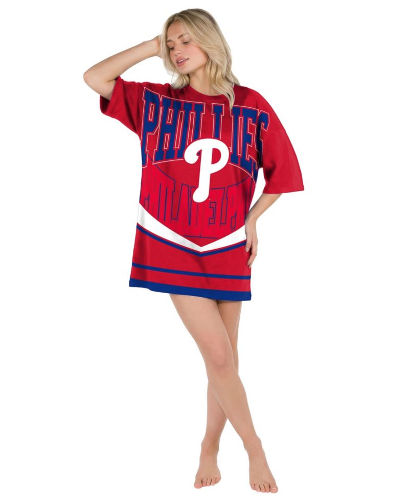 Women's Philadelphia Phillies Mosaic Knit Short-Sleeve Nightdress