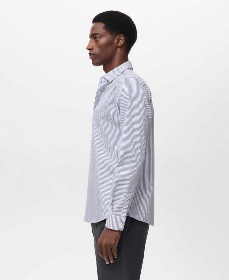 Men's Regular-Fit Striped Cotton Shirt