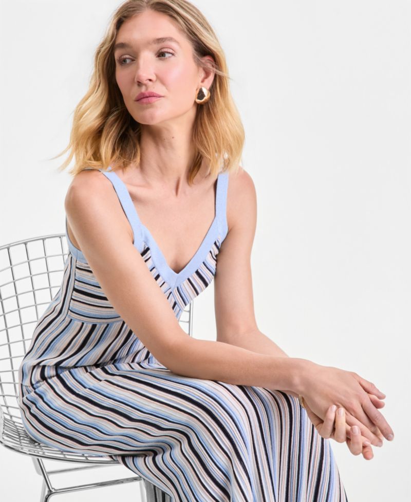 Women's Multi Stripe Sweater Skirt