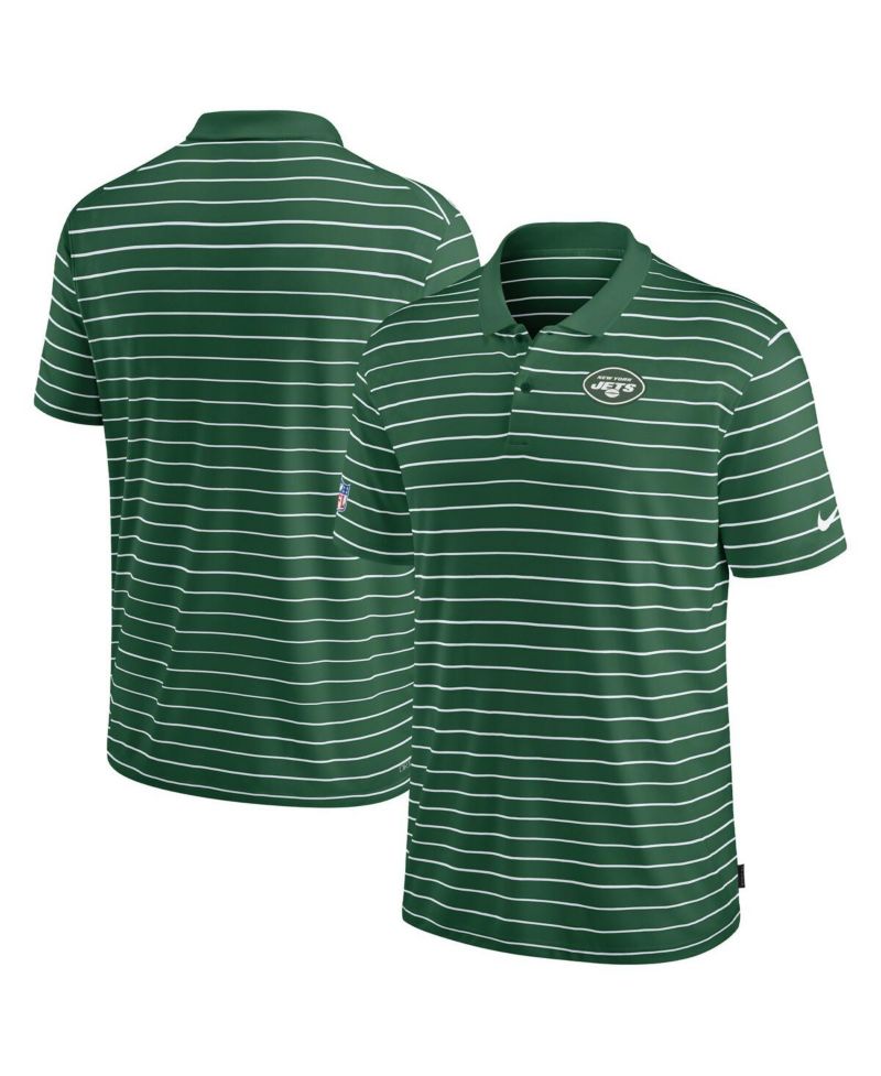Men's Green New York Jets Sideline Lock Up Victory Performance Polo Shirt