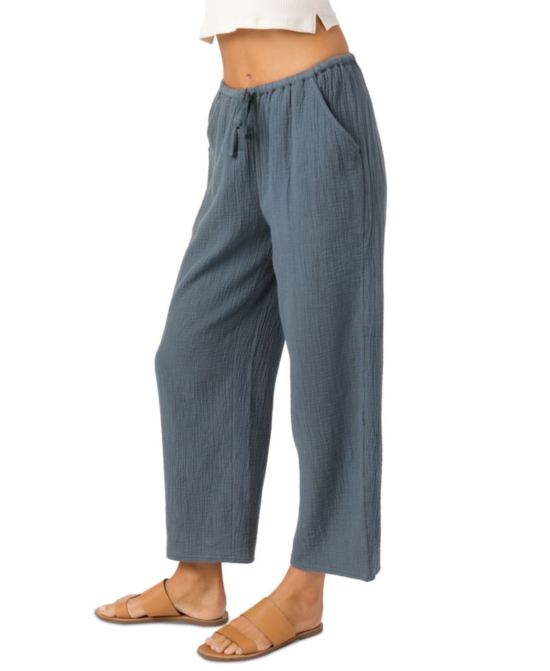 Women's Brenda Pull-On Cotton Crinkle Pants