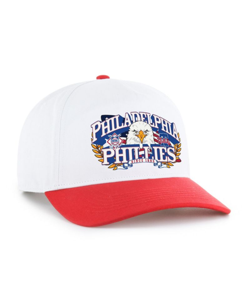 Men's White, Red Philadelphia Phillies Americana Eagle Hitch Adjustable Hat