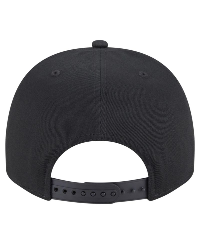 Men's Black Minnesota Twins Chainstitch 9FIFTY A-Frame Snapback Hat