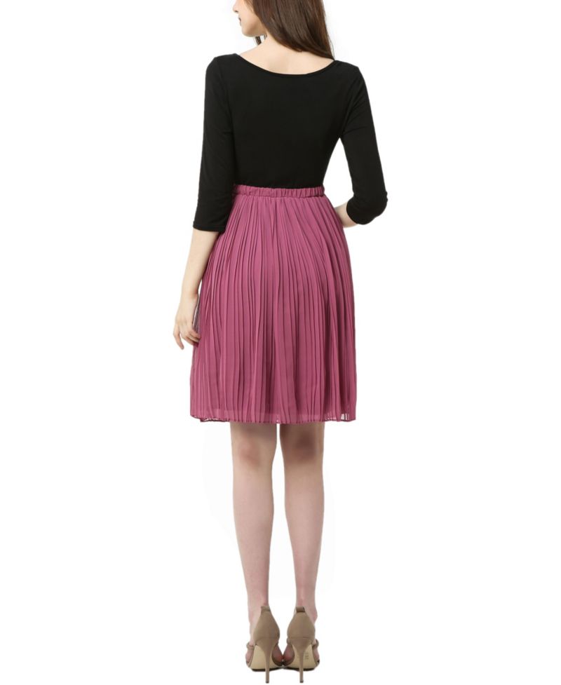 Women's Colorblock Empire Waist Dress
