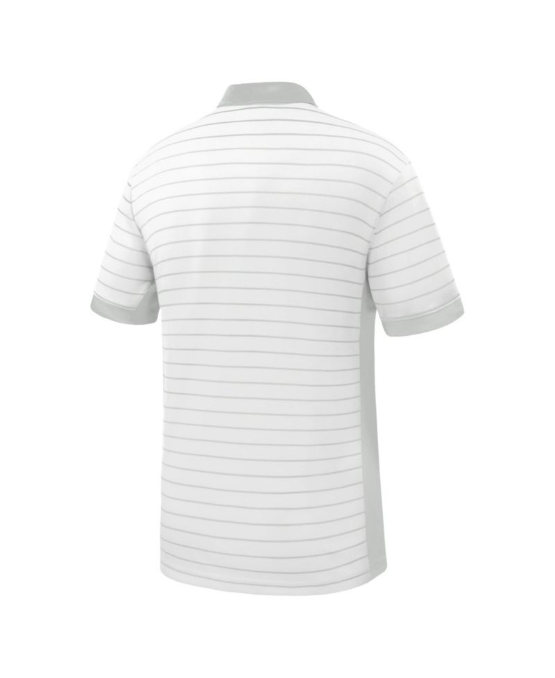Men's White Virginia Tech Hokies Victory Stripe Dri-FIT Polo
