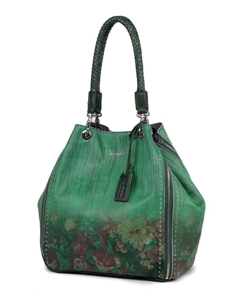 Women's Barracuda Hand Painted Clasp Closure Tote Bag