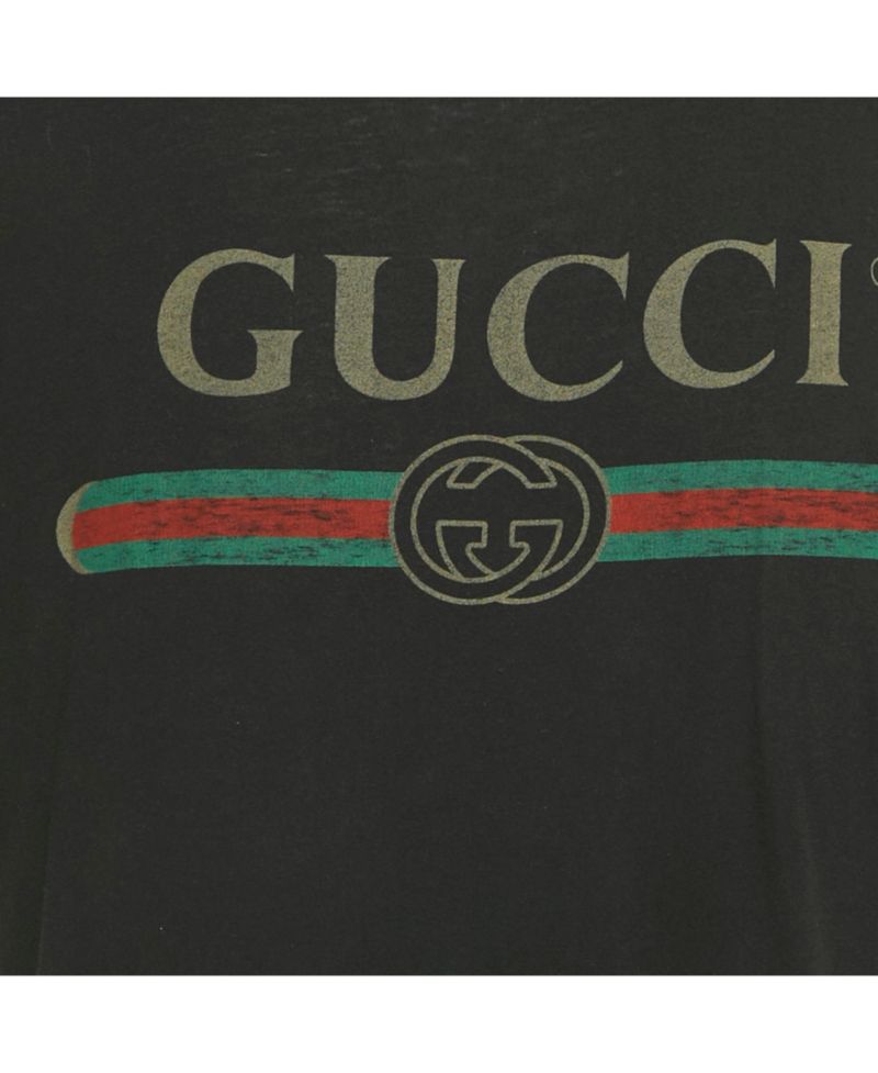Women's Distressed Logo Cotton T-Shirt