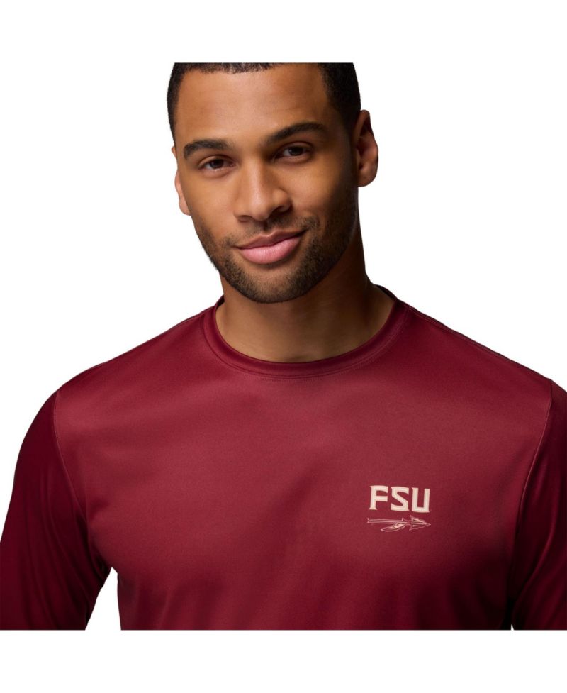 Men's Garnet Florida State Seminoles PHG Terminal Shot 3-Hit Long Sleeve T-Shirt