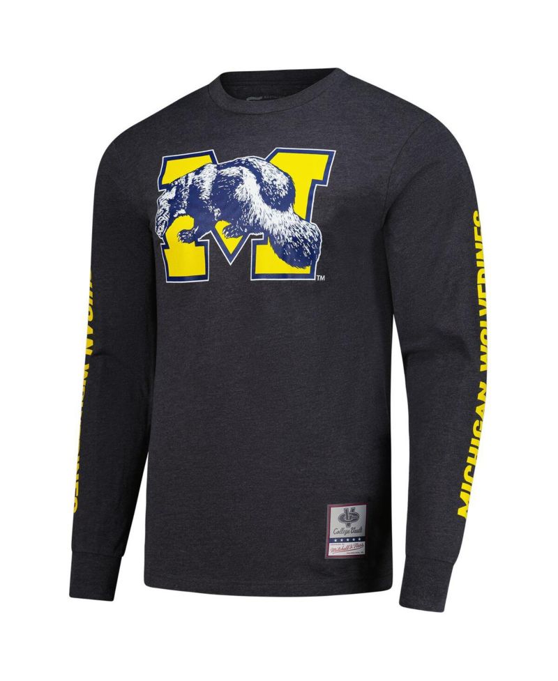 Men's Charcoal Michigan Wolverines Team Pride Long Sleeve T-Shirt