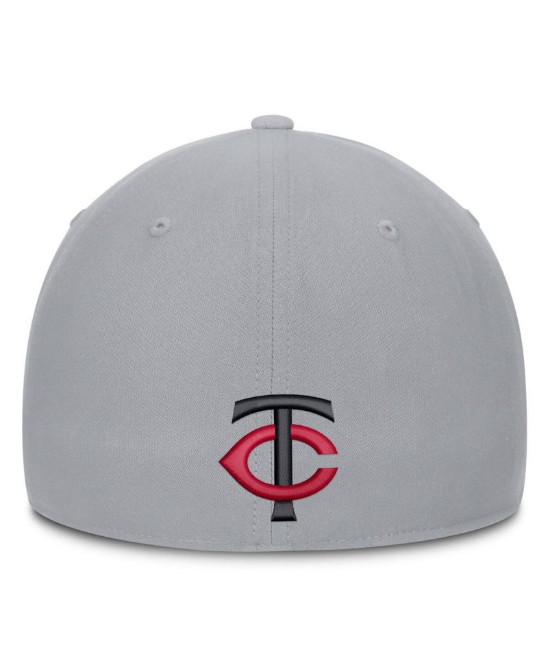 Men's Gray Minnesota Twins Primetime Dri-FIT Rise Bozz Flex Hat