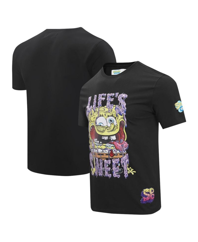 Men's Black SpongeBob SquarePants Life's Sweet T-shirt