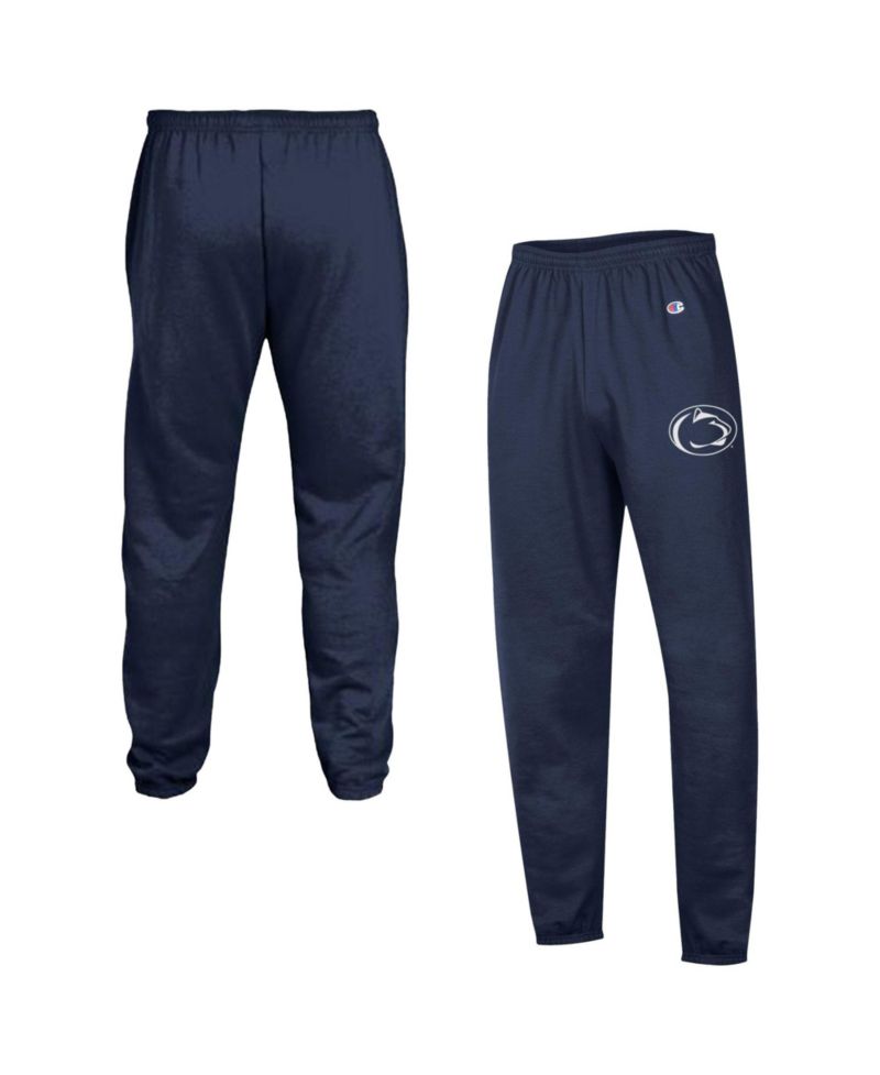 Men's Navy Penn State Nittany Lions Powerblend Banded Fleece Sweatpants