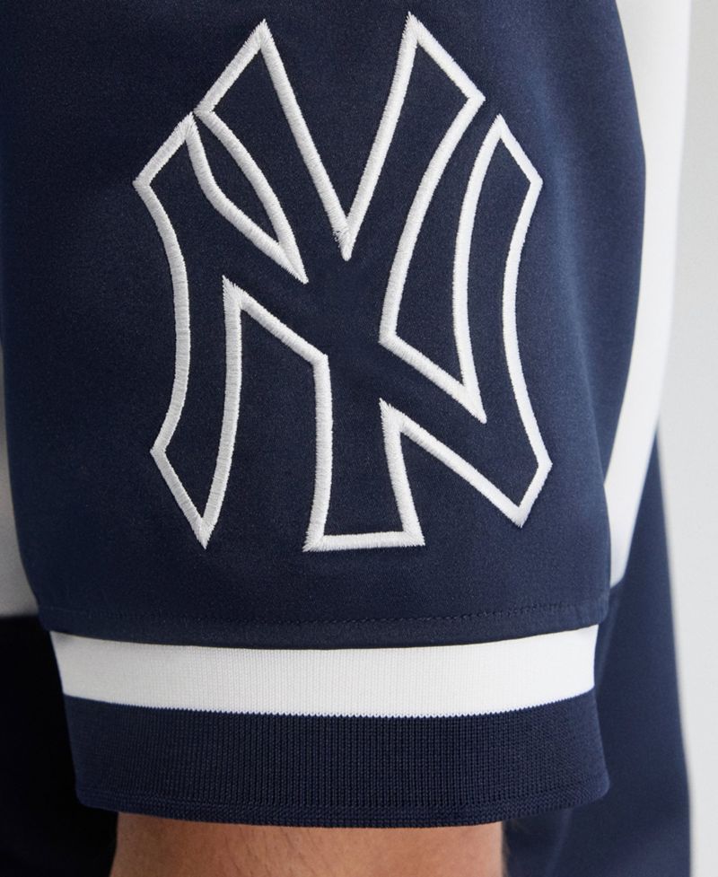 Men's New York Yankees Iconic Short-Sleeve Satin Jacket