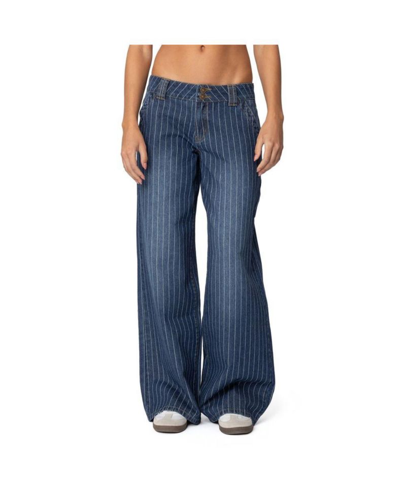 Women's Cory Striped Low Rise Jeans