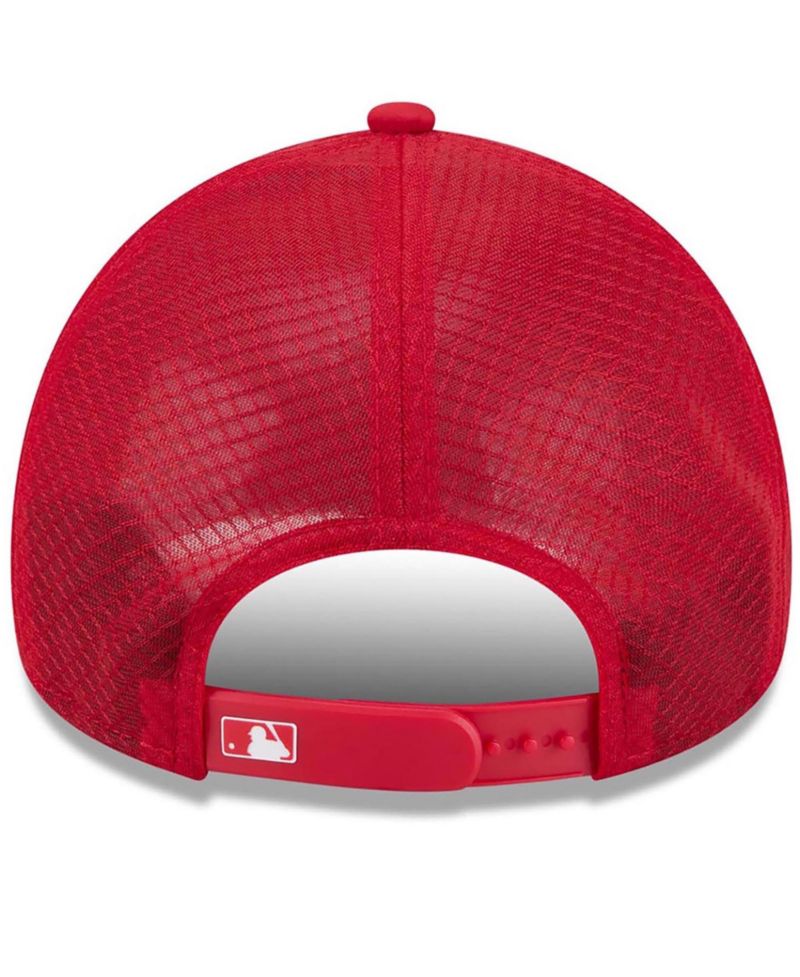 Men's Red Cincinnati Reds 2026 Batting Practice Alternate Apex 9FORTY Adjustable Hat