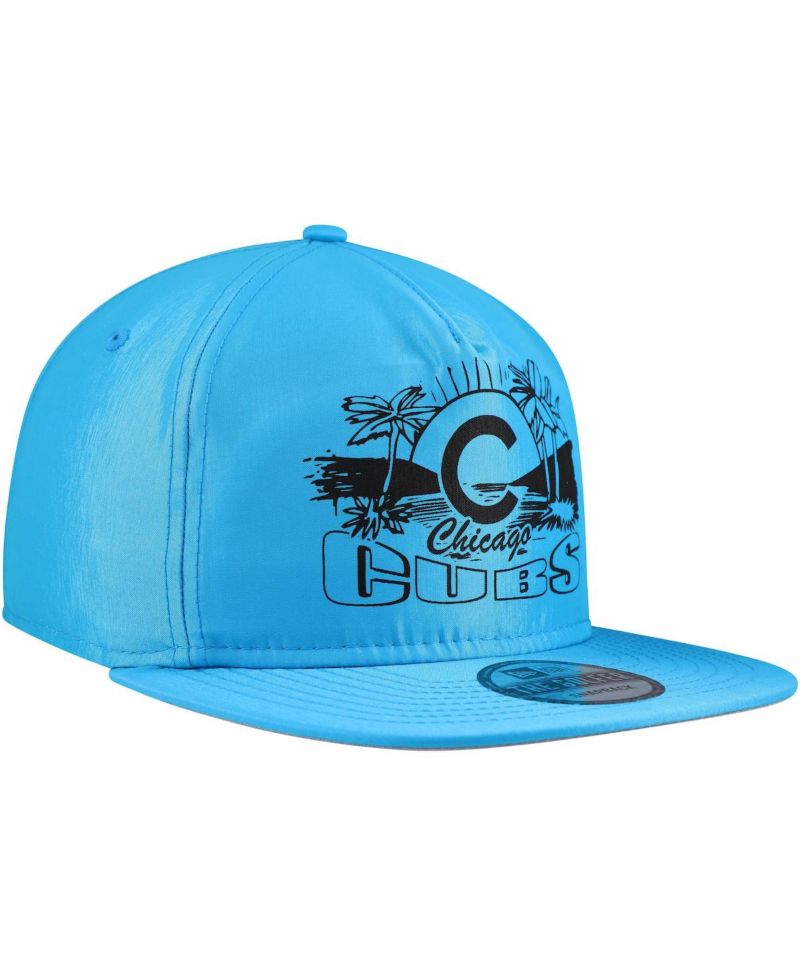 Men's Blue Chicago Cubs Neon Golfer Snapback Hat
