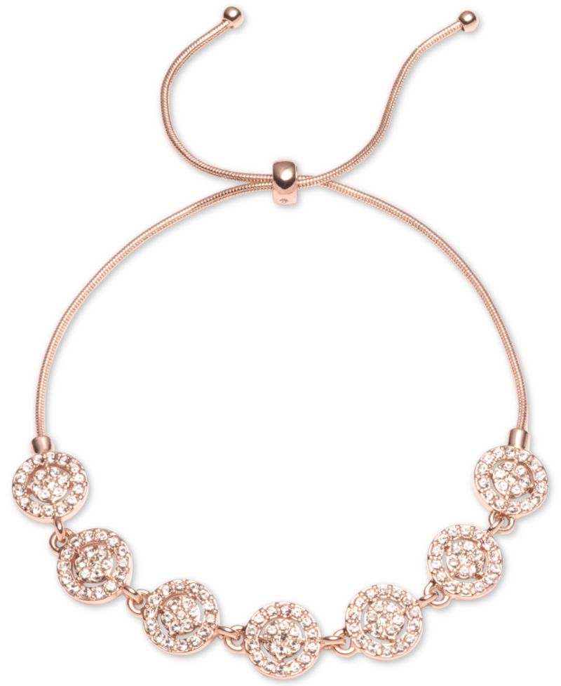 Crystal Halo Slider Bracelet