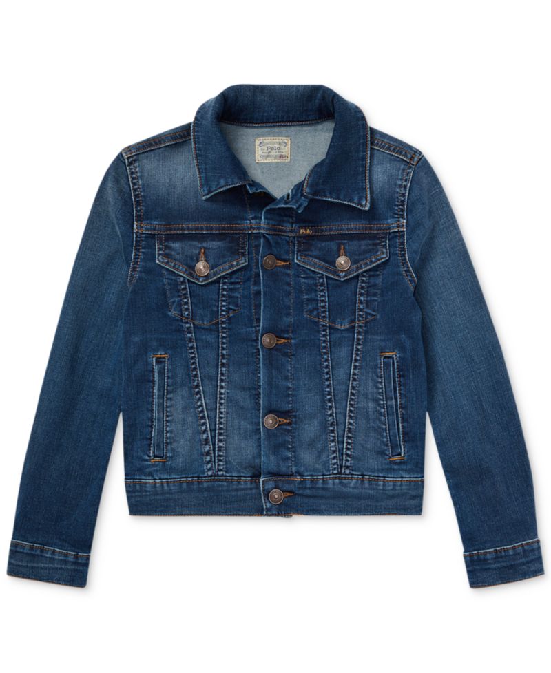 Big Girls Lightweight Denim Trucker Jacket