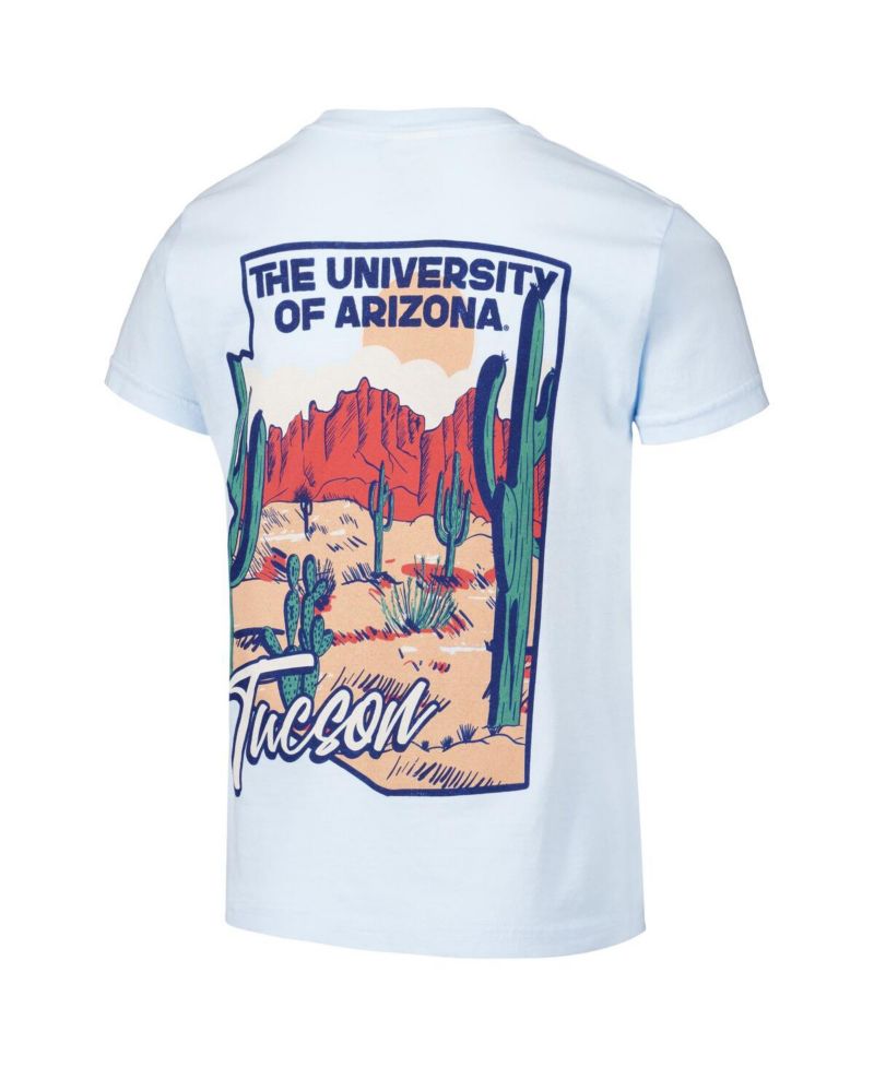 Big Boys and Girls Blue Arizona Wildcats Hyperlocal Comfort Colors T-Shirt