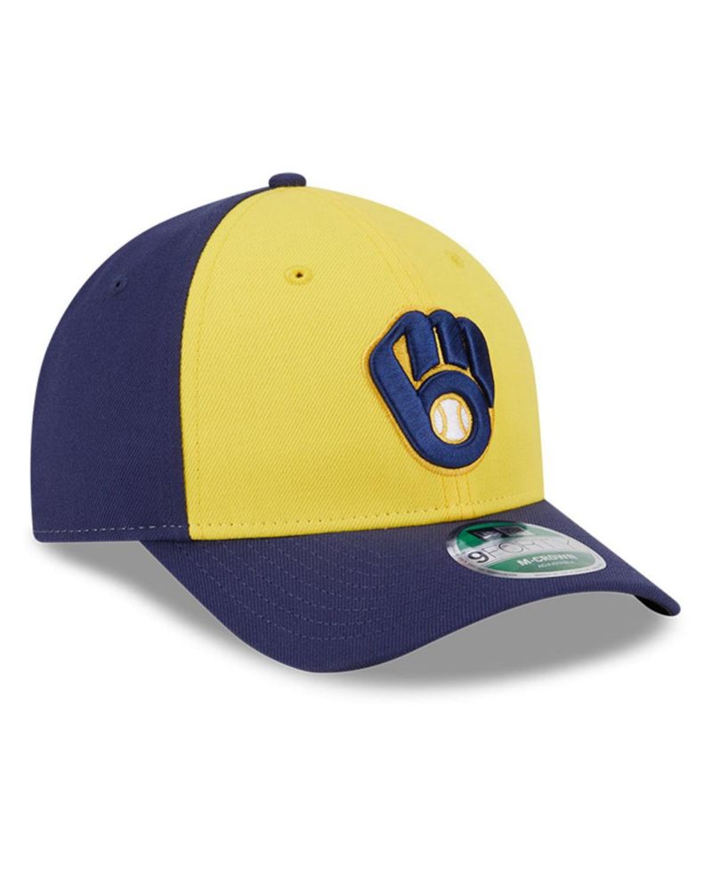 Men's Gold/Navy Milwaukee Brewers Player Replica 9Forty Adjustable Hat