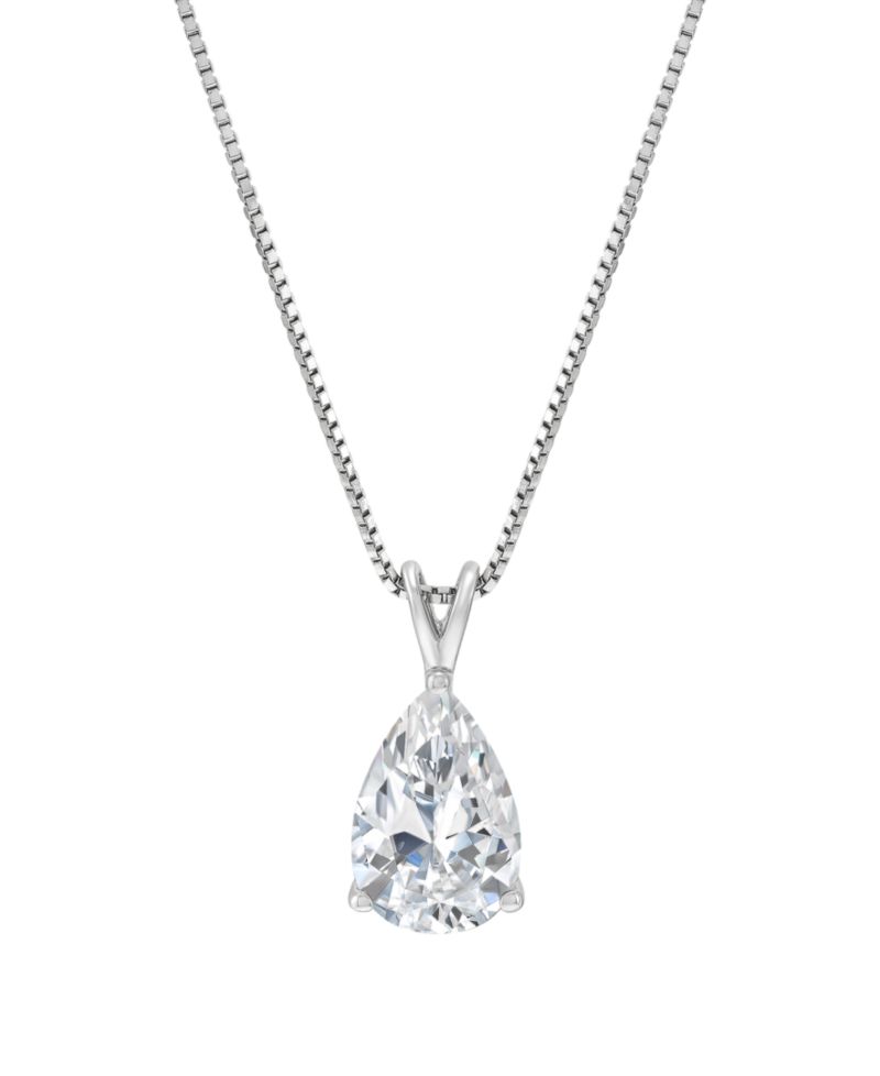 IGI Certified Lab-Grown Diamond Solitaire Pendant Necklace (1 ct. t.w.) in 14k White or Yellow Gold
